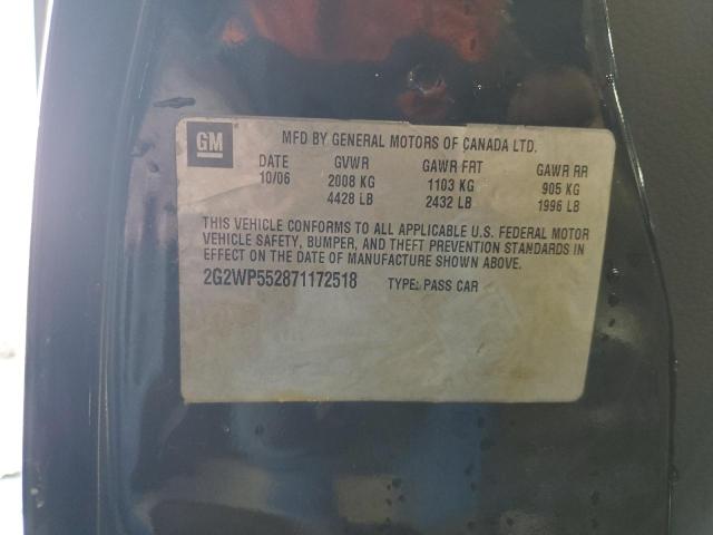 2G2WP552871172518 - 2007 PONTIAC GRAND PRIX 黑色 照片 12