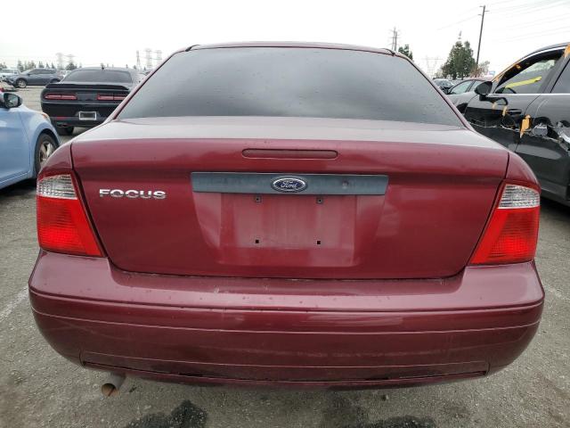 1FAFP34N17W106452 - 2007 FORD FOCUS ZX4 BURGUNDY photo 6