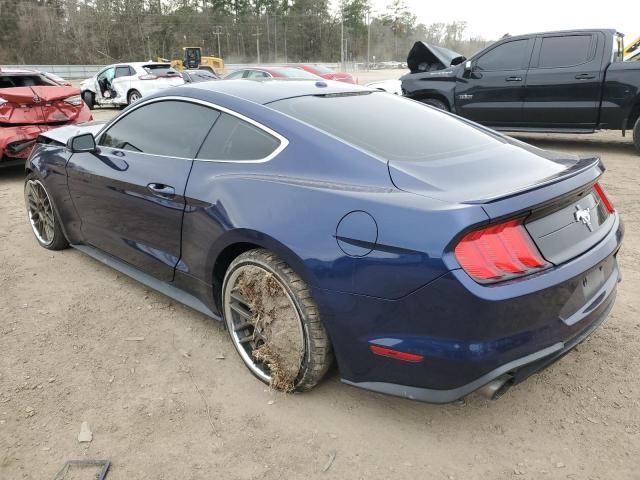 1FA6P8TH2K5199960 - 2019 FORD MUSTANG BLUE photo 2