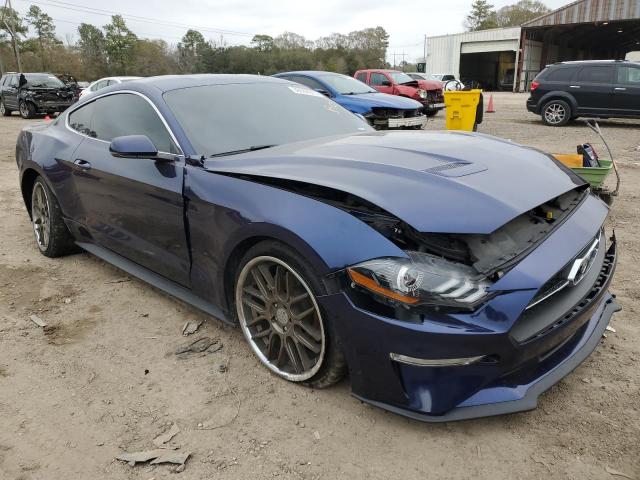 1FA6P8TH2K5199960 - 2019 FORD MUSTANG BLUE photo 4