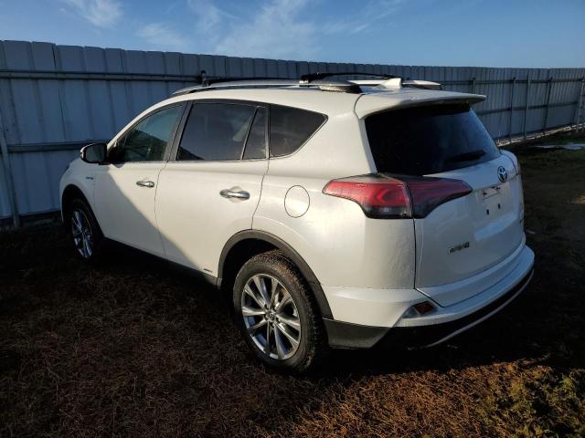 JTMDJREV2JD254326 - 2018 TOYOTA RAV4 HV LIMITED WHITE photo 2