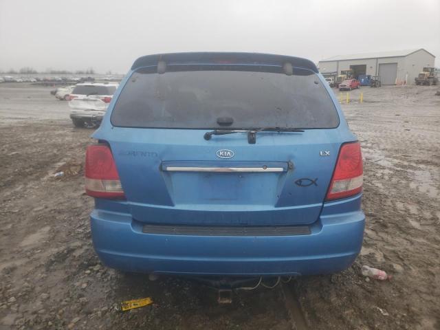 KNDJD733955412273 - 2005 KIA SORENTO EX BLUE photo 6