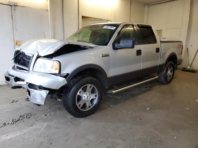 1FTPW14555KB71024 - 2005 FORD F150 SUPERCREW SILVER photo 1