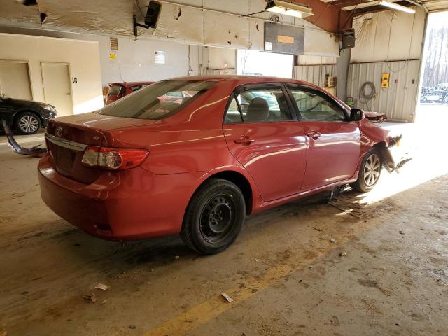 2T1BU4EE2BC609673 - 2011 TOYOTA COROLLA BASE RED photo 3