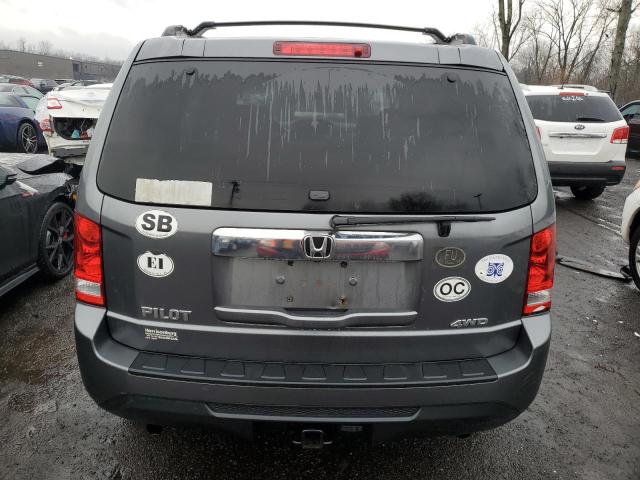 5FNYF4H23DB037016 - 2013 HONDA PILOT LX GRAY photo 6