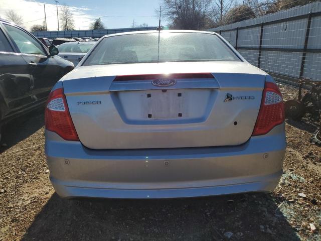 3FADP0L39AR203706 - 2010 FORD FUSION HYB SILVER photo 6