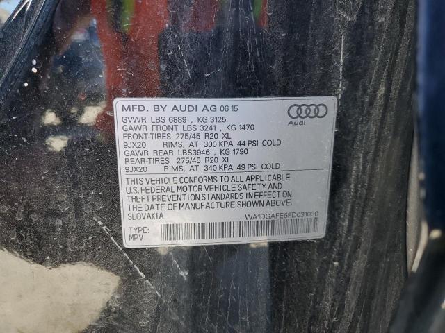 WA1DGAFE6FD031030 - 2015 AUDI Q7 PRESTIGE შავი ფოტო 14