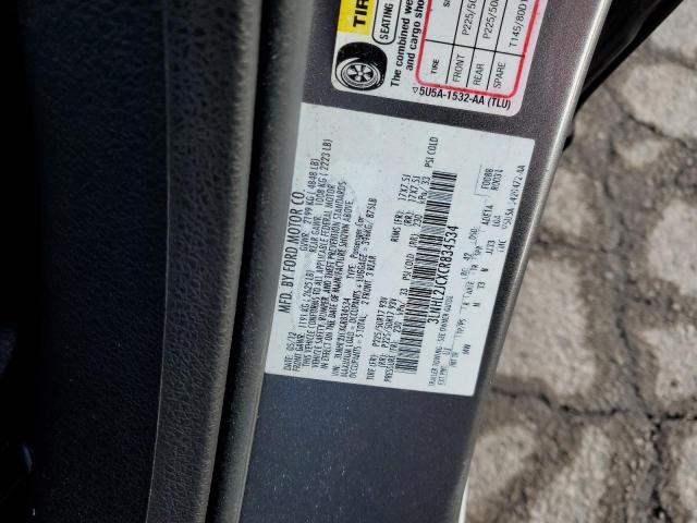 3LNHL2JCXCR834534 - 2012 LINCOLN MKZ GRAY photo 12