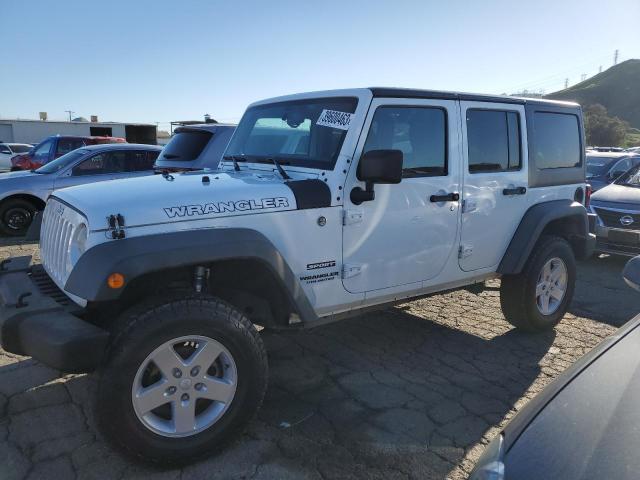 1C4BJWDG6FL522381 - 2015 JEEP WRANGLER U SPORT WHITE photo 1