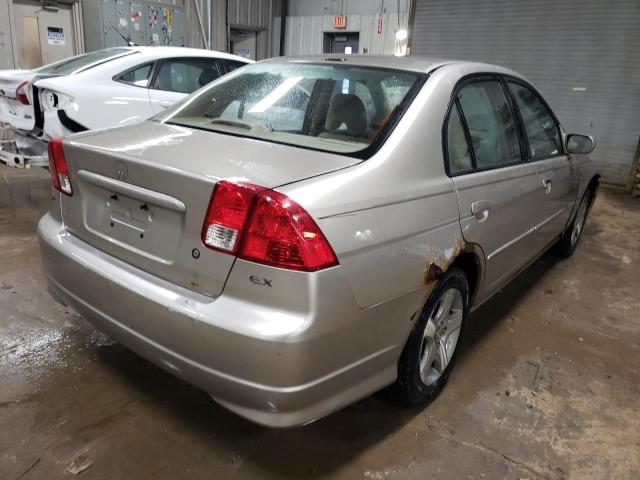 2HGES26704H532027 - 2004 HONDA CIVIC EX BEIGE photo 3