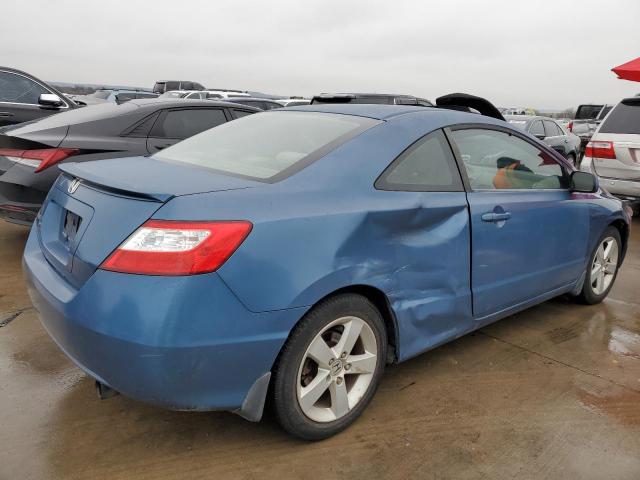 2HGFG12828H555314 - 2008 HONDA CIVIC EX BLUE photo 3