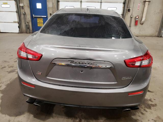 ZAM57XSA0G1175705 - 2016 MASERATI GHIBLI GRAY photo 6