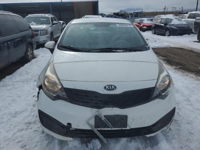 KNADM4A37D6179885 - 2013 KIA RIO LX WHITE photo 5