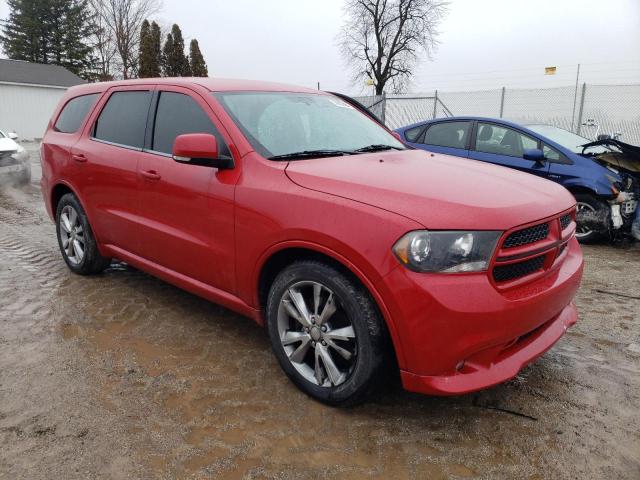 1C4SDJCT8CC284943 - 2012 DODGE DURANGO R/T RED photo 4