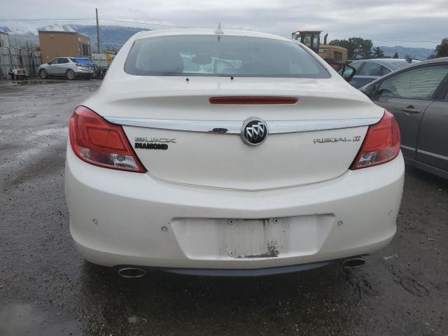 2G4GS5EV6D9161096 - 2013 BUICK REGAL PREMIUM WHITE photo 6