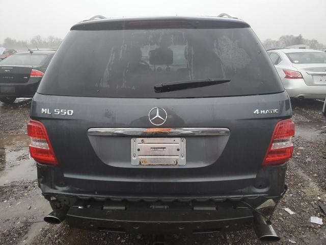 4JGBB7CB3BA695771 - 2011 MERCEDES-BENZ ML 550 4MATIC BLACK photo 6