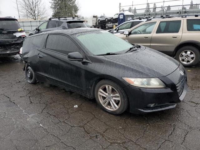 JHMZF1D65CS003123 - 2012 HONDA CR-Z EX BLACK photo 4