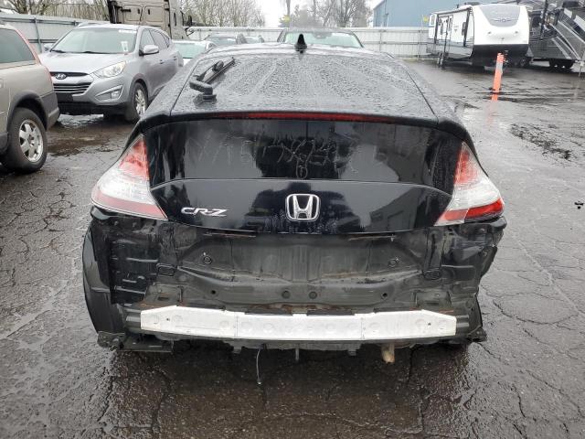 JHMZF1D65CS003123 - 2012 HONDA CR-Z EX BLACK photo 6