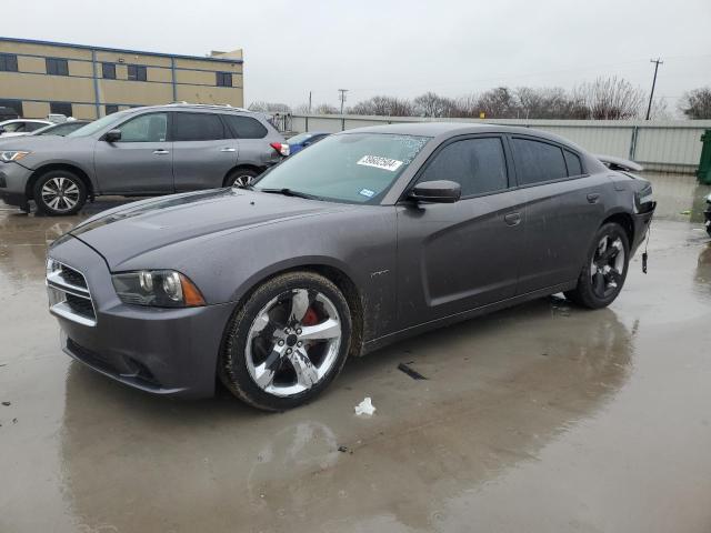 2C3CDXCT0EH371070 - 2014 DODGE CHARGER R/T GRAY photo 1