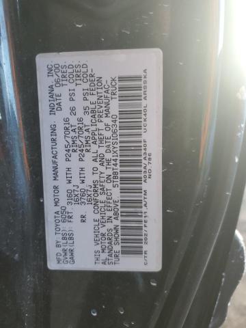 5TBBT441XYS106340 - 2000 TOYOTA TUNDRA ACCESS CAB შავი ფოტო 13