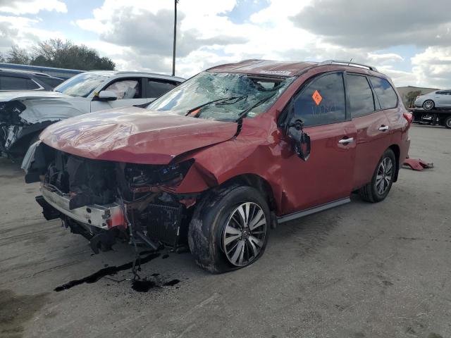 5N1DR2MNXHC646158 - 2017 NISSAN PATHFINDER S RED photo 1