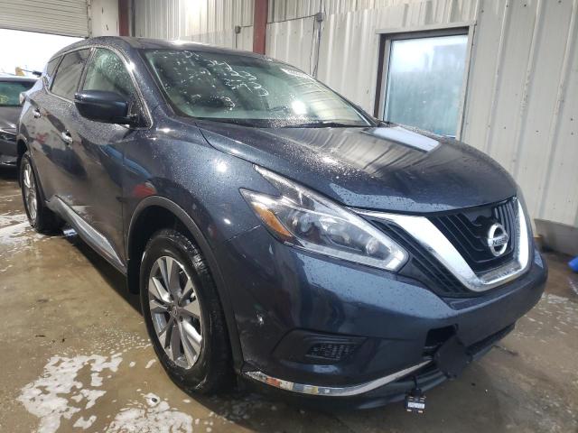 5N1AZ2MG0JN201393 - 2018 NISSAN MURANO S BLUE photo 4