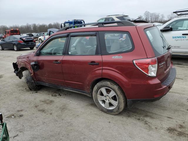 JF2SH6BC0AH775849 - 2010 SUBARU FORESTER XS Bordo foto 2