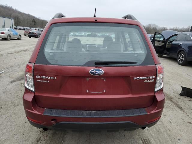 JF2SH6BC0AH775849 - 2010 SUBARU FORESTER XS BURGUNDY photo 6