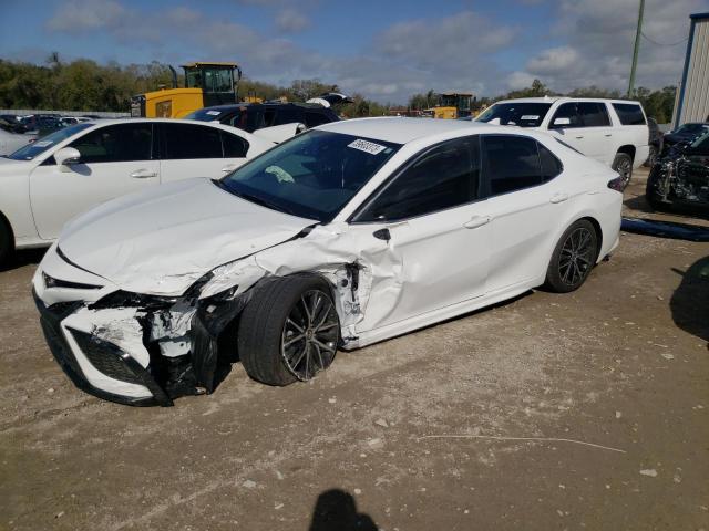 4T1G11AK1PU735554 - 2023 TOYOTA CAMRY SE NIGHT SHADE WHITE photo 1