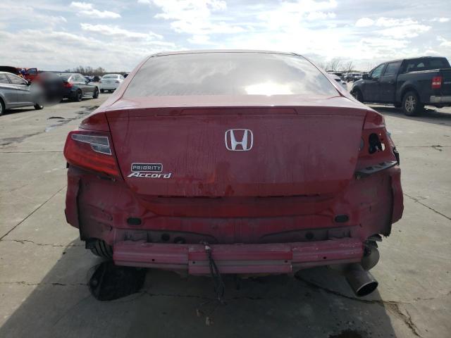 1HGCT1B34GA006679 - 2016 HONDA ACCORD LX-S RED photo 6