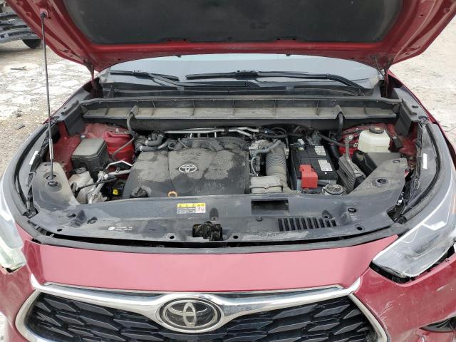 5TDFZRBH0MS080264 - 2021 TOYOTA HIGHLANDER PLATINUM RED photo 12