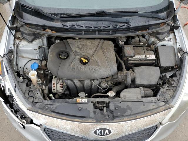 KNAFK4A65E5189623 - 2014 KIA FORTE LX SILVER photo 11