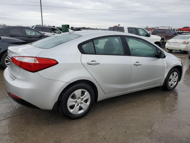 KNAFK4A65E5189623 - 2014 KIA FORTE LX SILVER photo 3