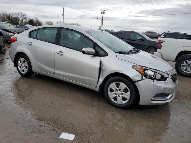 KNAFK4A65E5189623 - 2014 KIA FORTE LX SILVER photo 4