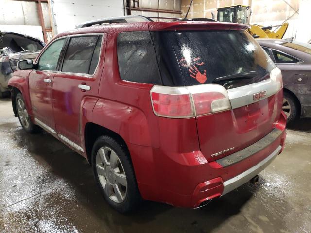 2GKFLZE30D6367619 - 2013 GMC TERRAIN DENALI RED photo 2