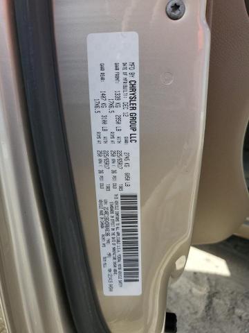 2C4RC1BGXDR646186 - 2013 CHRYSLER TOWN & COU TOURING TAN photo 14