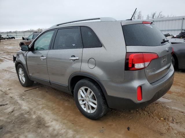 5XYKTCA65EG464746 - 2014 KIA SORENTO LX SILVER photo 2