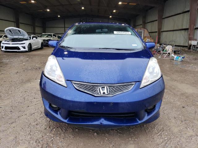 JHMGE8G45AC008309 - 2010 HONDA FIT SPORT BLUE photo 5