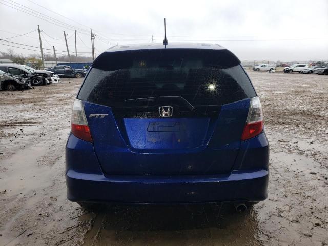 JHMGE8G45AC008309 - 2010 HONDA FIT SPORT BLUE photo 6