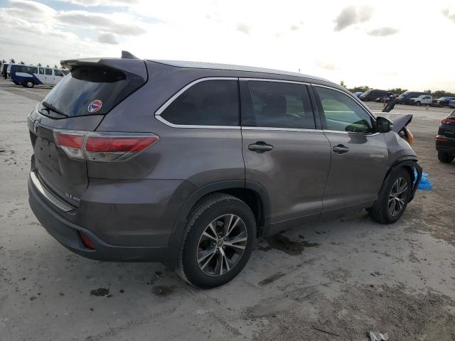 5TDJKRFH1GS326770 - 2016 TOYOTA HIGHLANDER XLE CHARCOAL photo 3