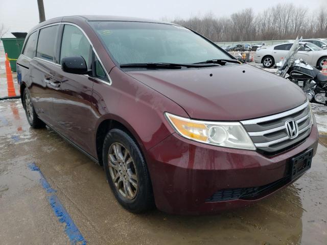 5FNRL5H49BB078624 - 2011 HONDA ODYSSEY EX MAROON photo 4