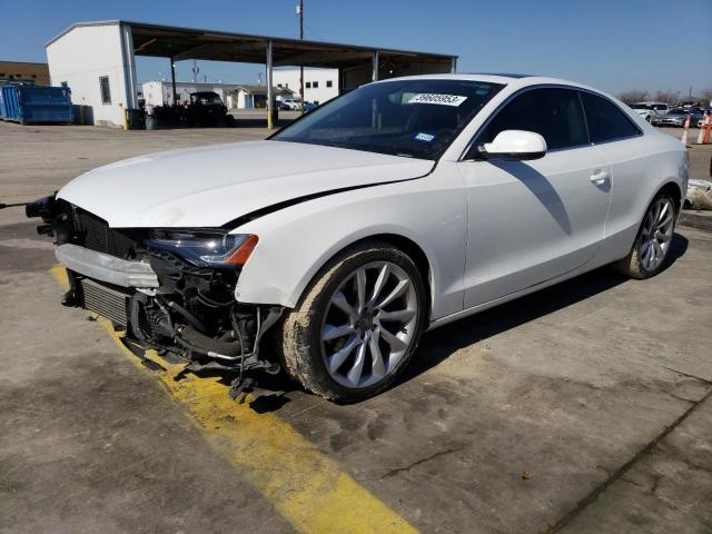 WAULFAFR9EA043340 - 2014 AUDI A5 PREMIUM PLUS WHITE photo 1