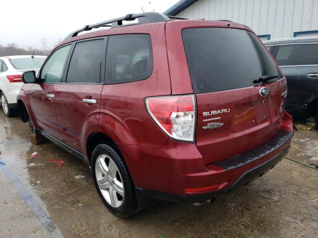 JF2SH6CC5AH782570 - 2010 SUBARU FORESTER 2.5X PREMIUM MAROON photo 2