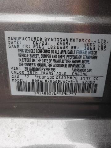 3N1AB8DV6PY296793 - 2023 NISSAN SENTRA SR GRAY photo 13