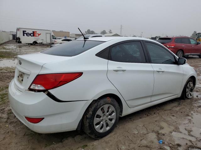 KMHCT4AE0GU990653 - 2016 HYUNDAI ACCENT SE WHITE photo 3