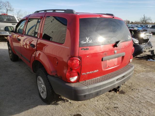 1D4HB38N85F570950 - 2005 DODGE DURANGO ST RED photo 3