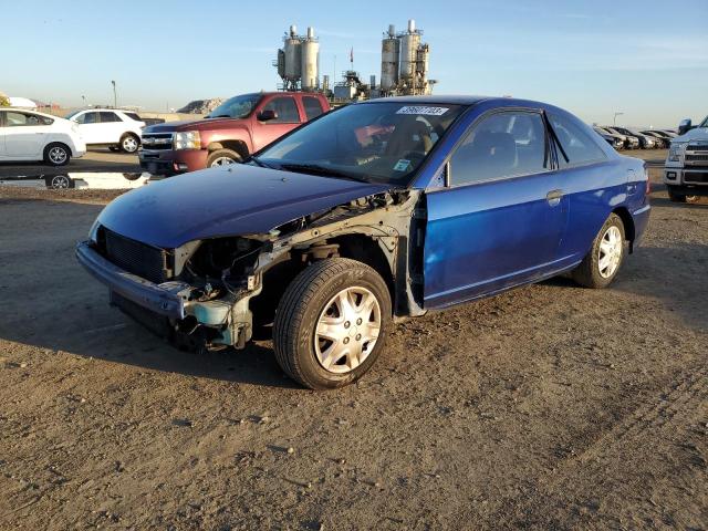 1HGEM22184L067916 - 2004 HONDA CIVIC DX V BLUE photo 1