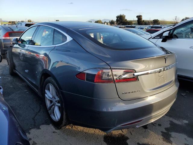 5YJSA1S17EFP41448 - 2014 TESLA MODEL S GRAY photo 2