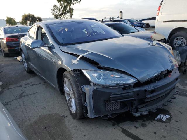 5YJSA1S17EFP41448 - 2014 TESLA MODEL S GRAY photo 4