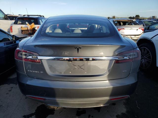 5YJSA1S17EFP41448 - 2014 TESLA MODEL S GRAY photo 6